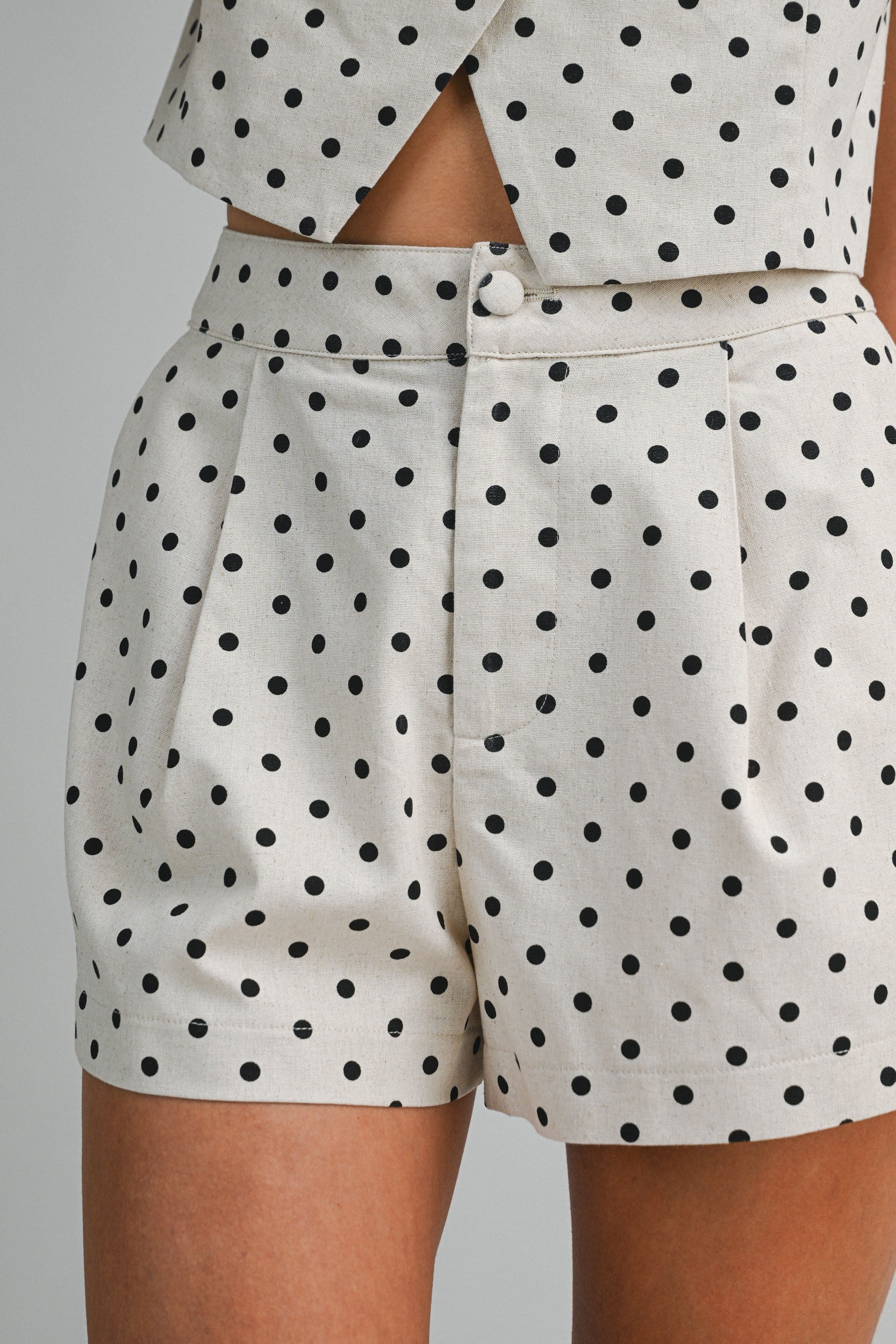 The Bailey Polka Dot Top + Short Set - Sold Separately