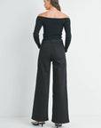 The Beatrice Black Wide Leg Jeans
