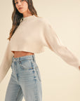 The Betty Cream Cropped Sweater