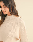 The Betty Cream Cropped Sweater