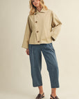 The Birdie Asymmetric Button Jacket