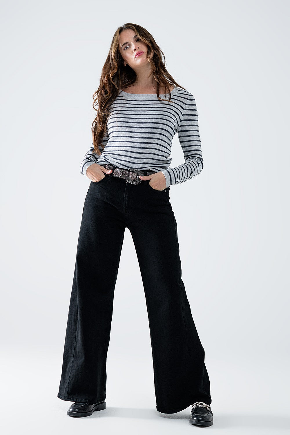 The Blaire Striped Knit Sweater