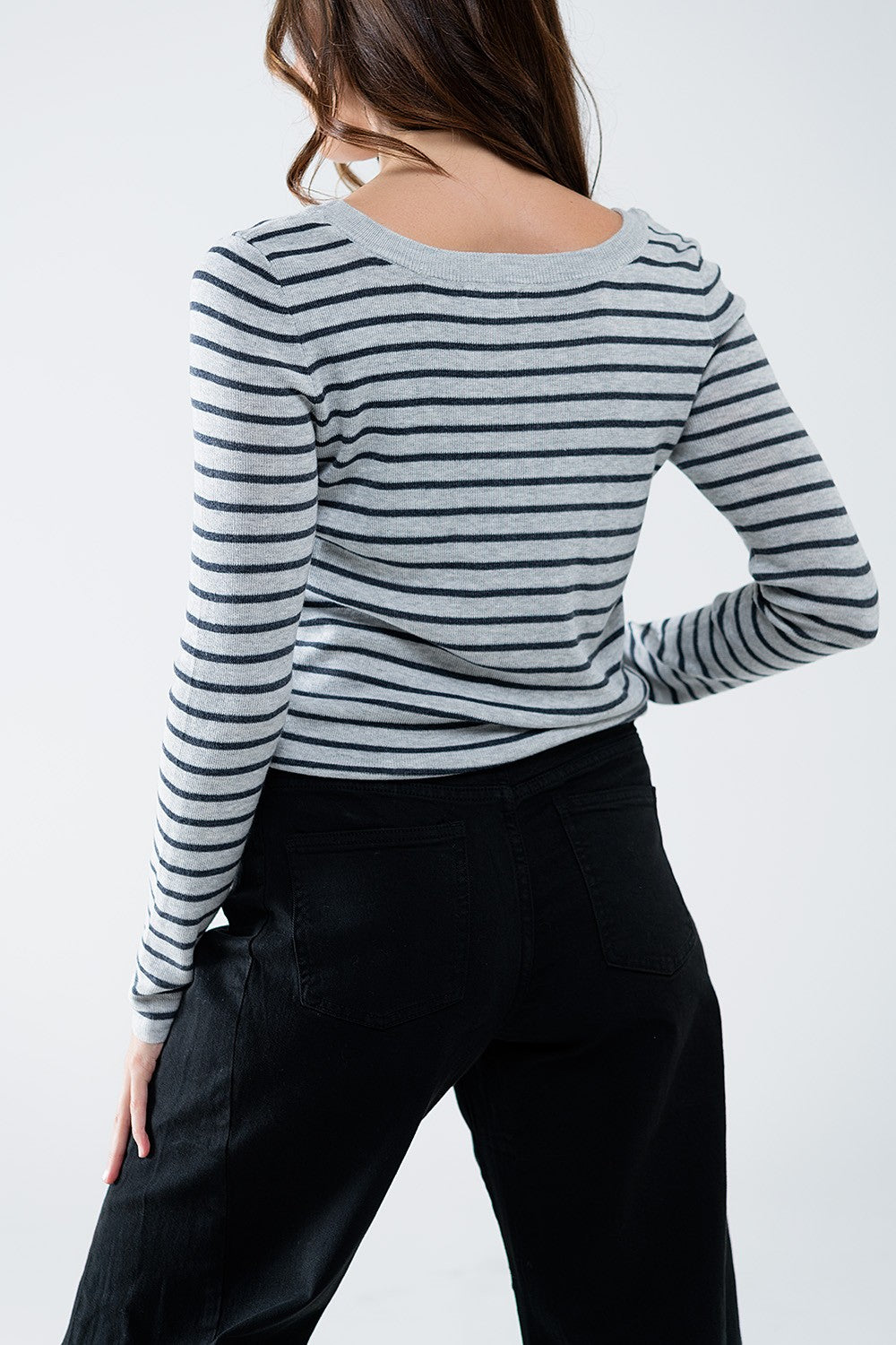 The Blaire Striped Knit Sweater