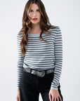 The Blaire Striped Knit Sweater