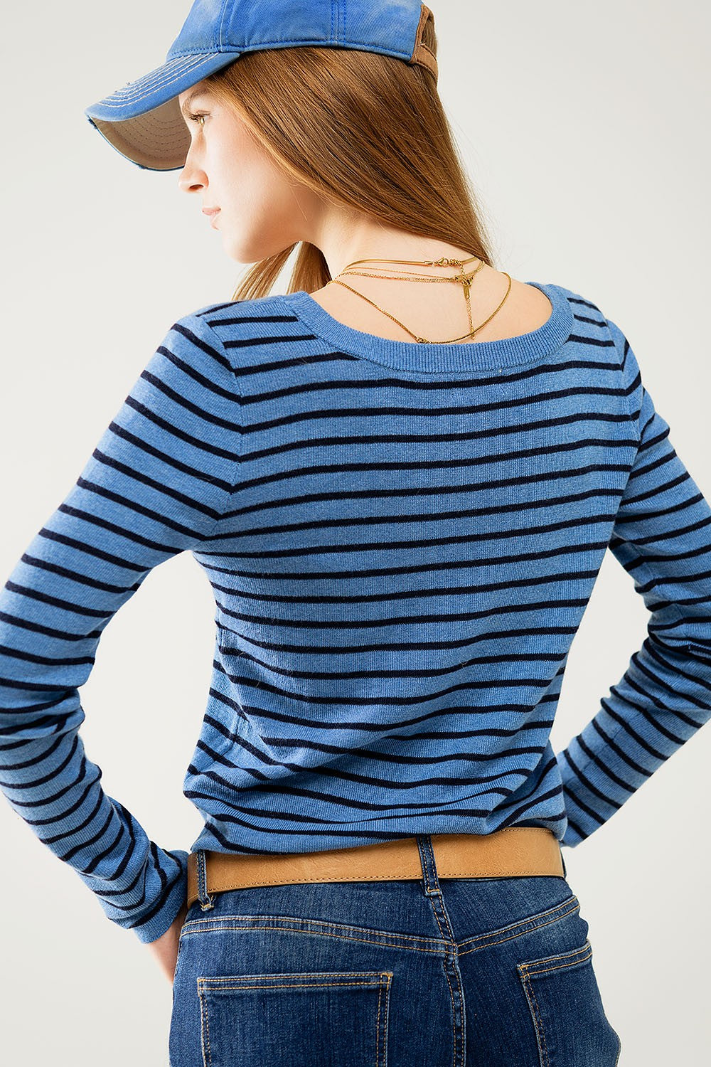 The Blaire Striped Knit Sweater