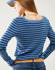 The Blaire Striped Knit Sweater