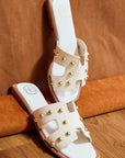 The Bobbie White Studs Sandals