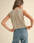 The Brooklynn Brown Striped Top