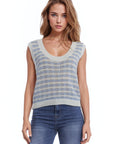 The Caitlyn Striped Sleeveless Sweater