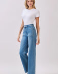 The Callie Diamond Pocket Wide Leg Jeans