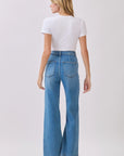 The Callie Diamond Pocket Wide Leg Jeans