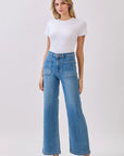 The Callie Diamond Pocket Wide Leg Jeans