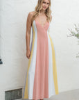The Calypso Linen Striped Midi Dress