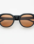The Cameron Black Acetate Round Sunglasses