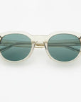 The Cameron Crystal Gray Acetate Round Sunglasses