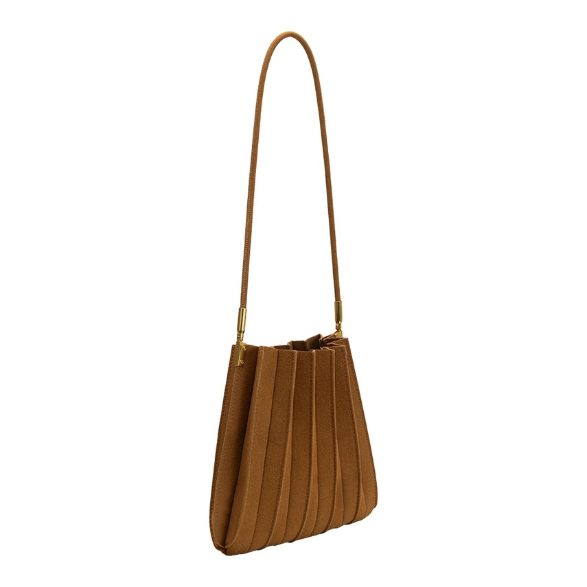 The Carrie Vegan Suede Shoulder Bag