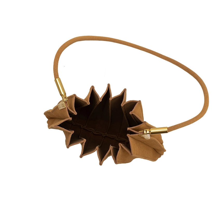 The Carrie Vegan Suede Shoulder Bag