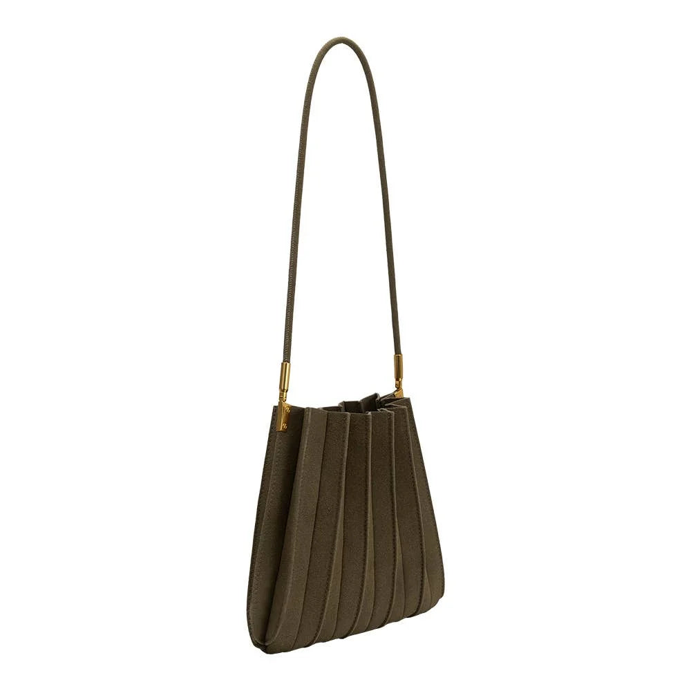 The Carrie Vegan Suede Shoulder Bag