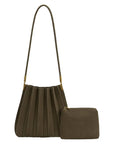 The Carrie Vegan Suede Shoulder Bag