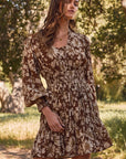 The Cassia Floral Smocked Mini Dress