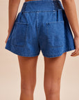 The Cassie Medium Denim Yoke Shorts