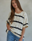 The Ceinwen Striped Sweater Top