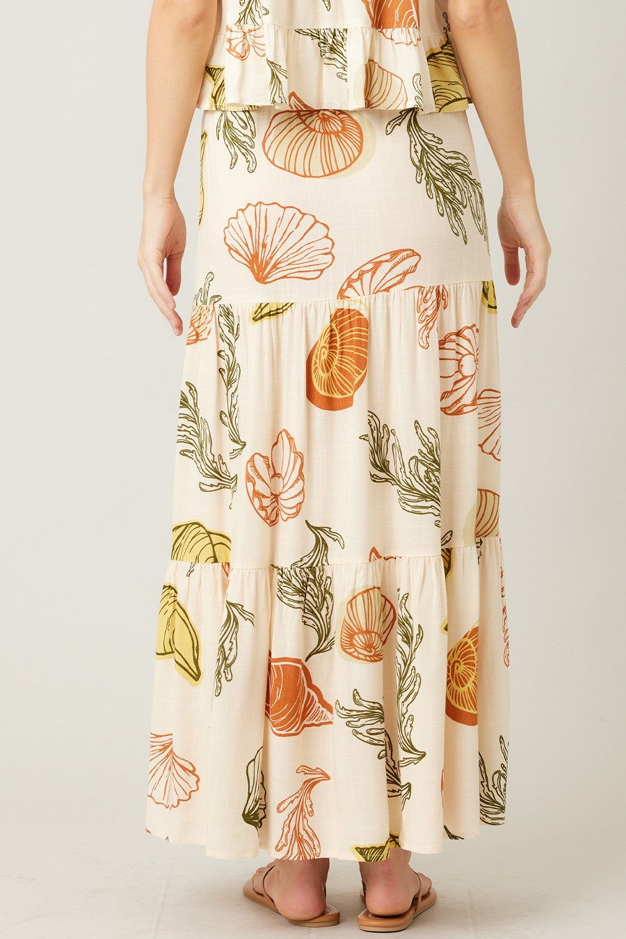 The Cordelia Shell Ruffle Top + Skirt Set - Sold Separately