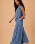 The Kelsey Tencel Tie Top