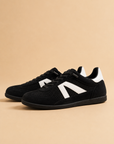 The Mathew Black Mesh Retro Sneaker
