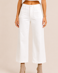 The Raley Off White Patch Pocket Jeans