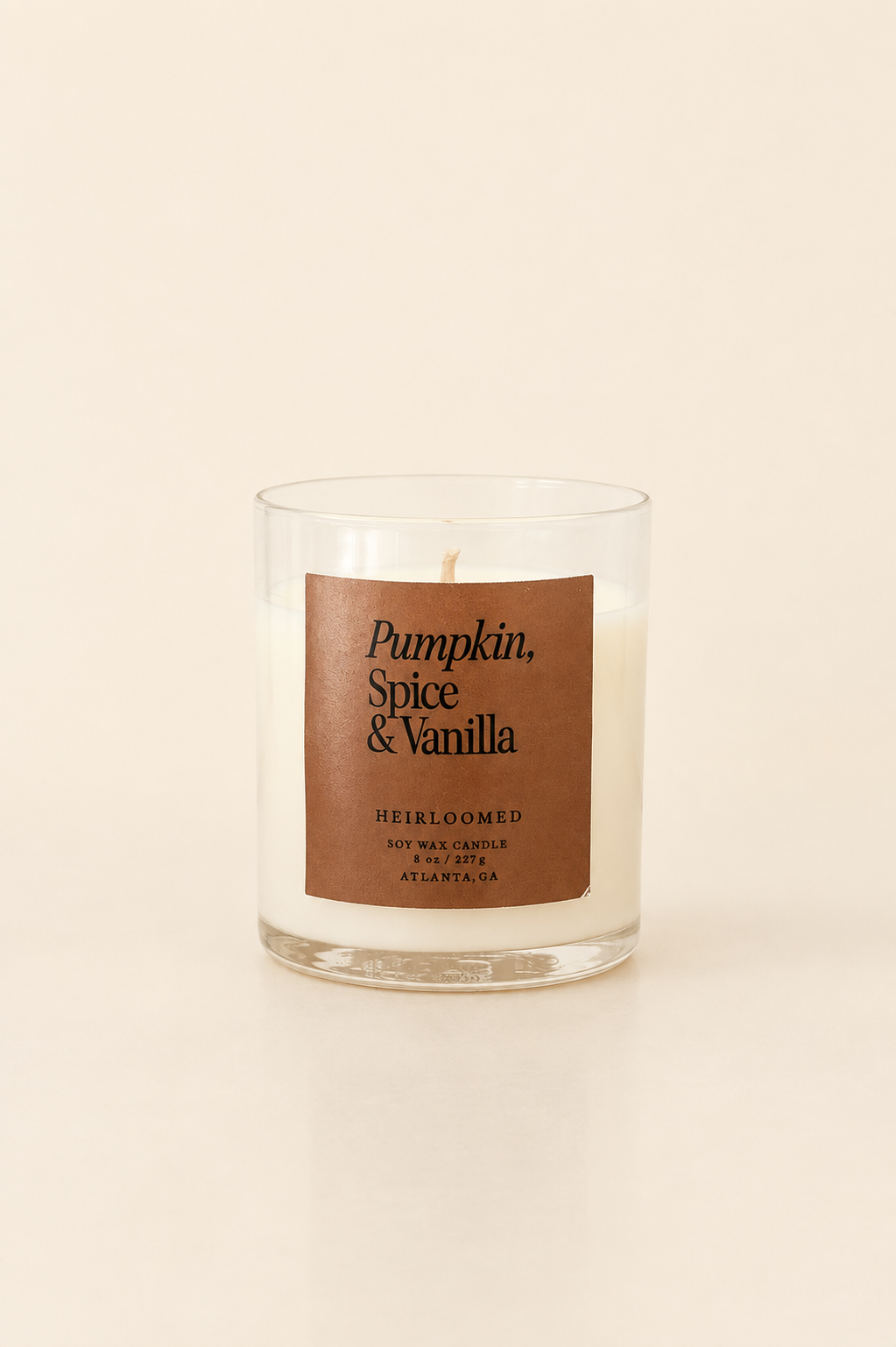 The Pumpkin, Spice &amp; Vanilla Candle by Heirloomed Collection