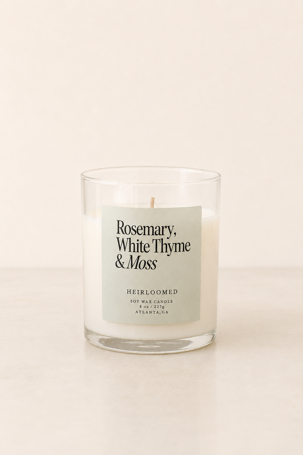 The Rosemary, White Thyme &amp; Moss Candle by Heirloomed Collection