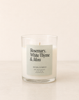 The Rosemary, White Thyme & Moss Candle by Heirloomed Collection