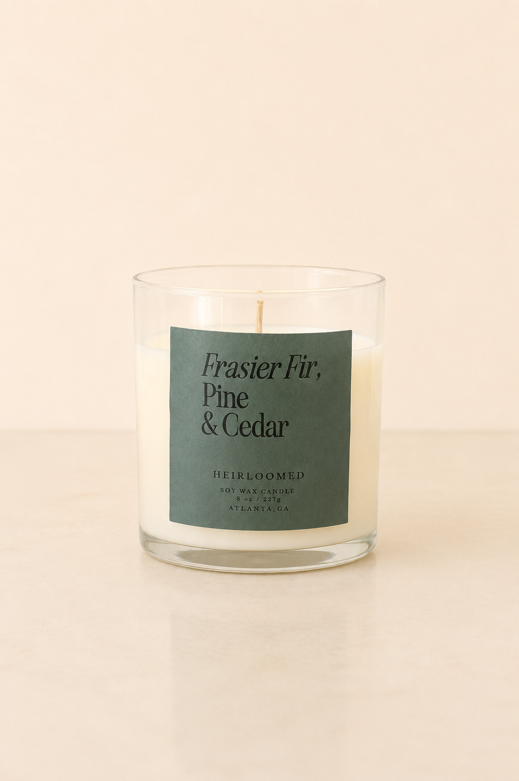 The Frasier Fir, Pine &amp; Cedar Candle by Heirloomed Collection