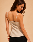 The Darcy Stone Striped Bustier Top