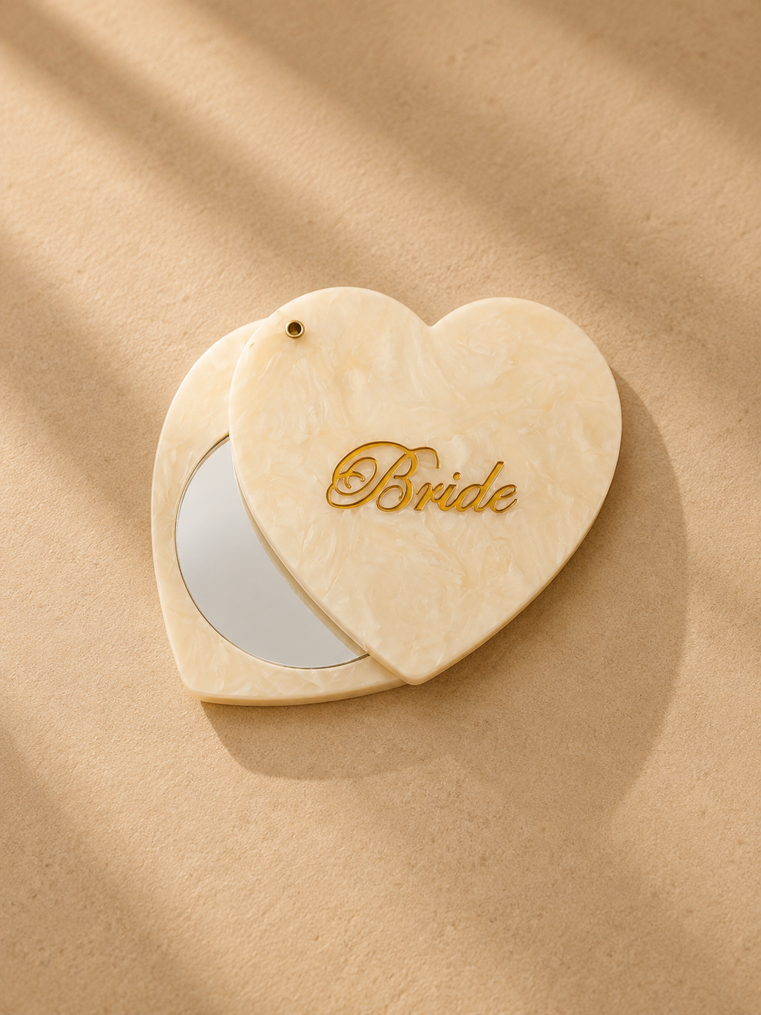 The Hand-Painted Bride Compact Mirror
