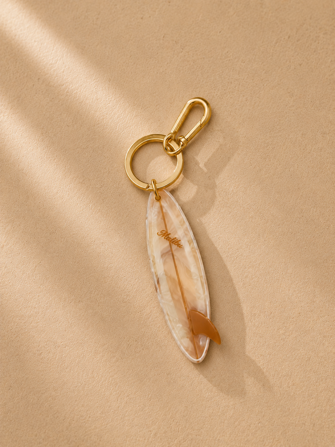 The Hand-Painted Malibu Surf Board Charm + Keychain