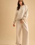 The Effie Beige Lounge Sweater + Pant Set - Sold Separately