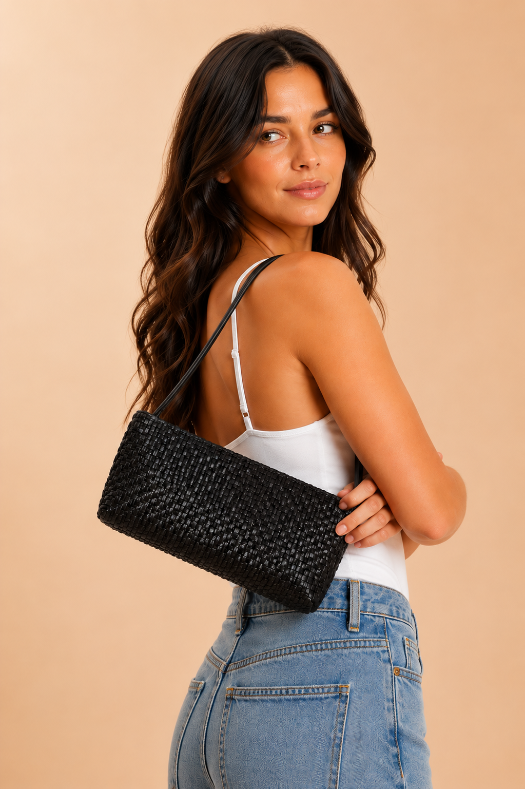 The Orla Woven Shoulder Bag