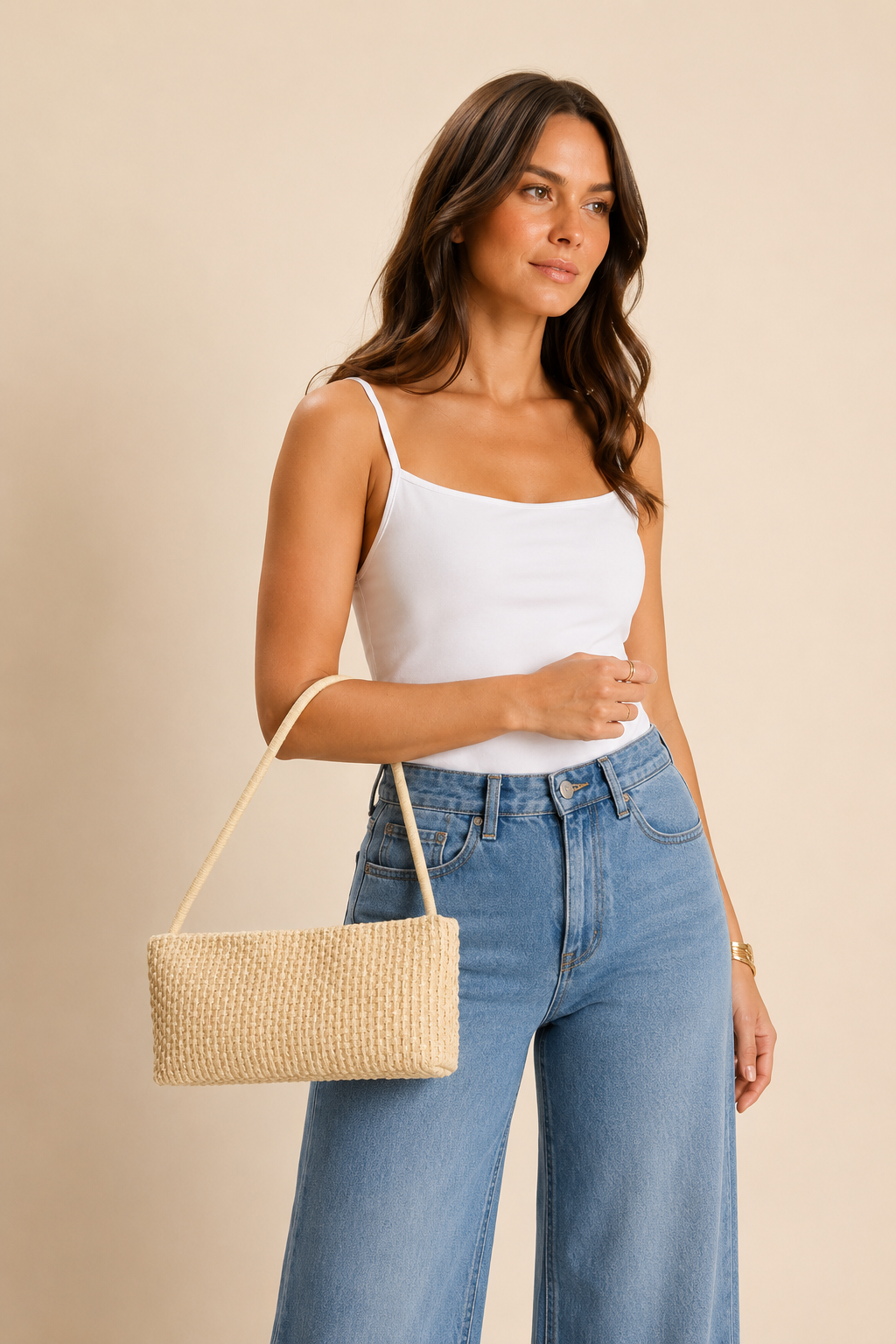 The Orla Woven Shoulder Bag