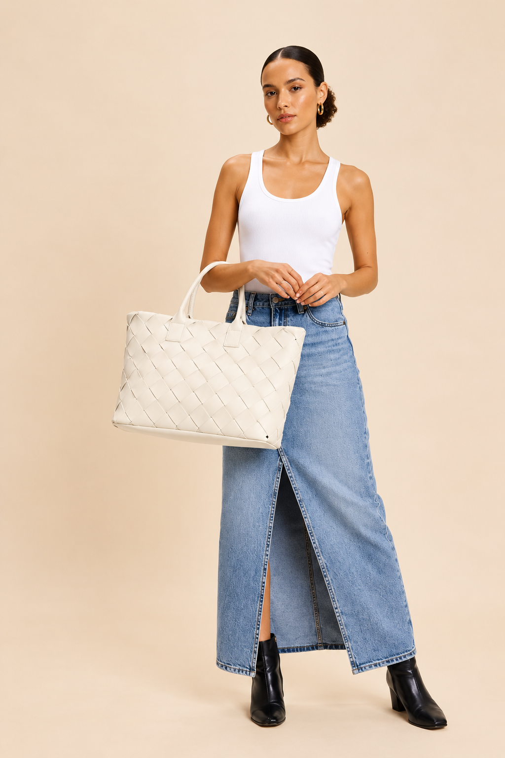 The Colette Woven Tote Bag