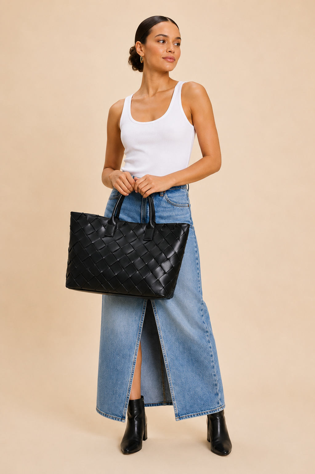 The Colette Woven Tote Bag