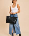 The Colette Woven Tote Bag