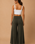 The Jaya Fine Olive Palazzo Pants