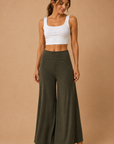 The Jaya Fine Olive Palazzo Pants