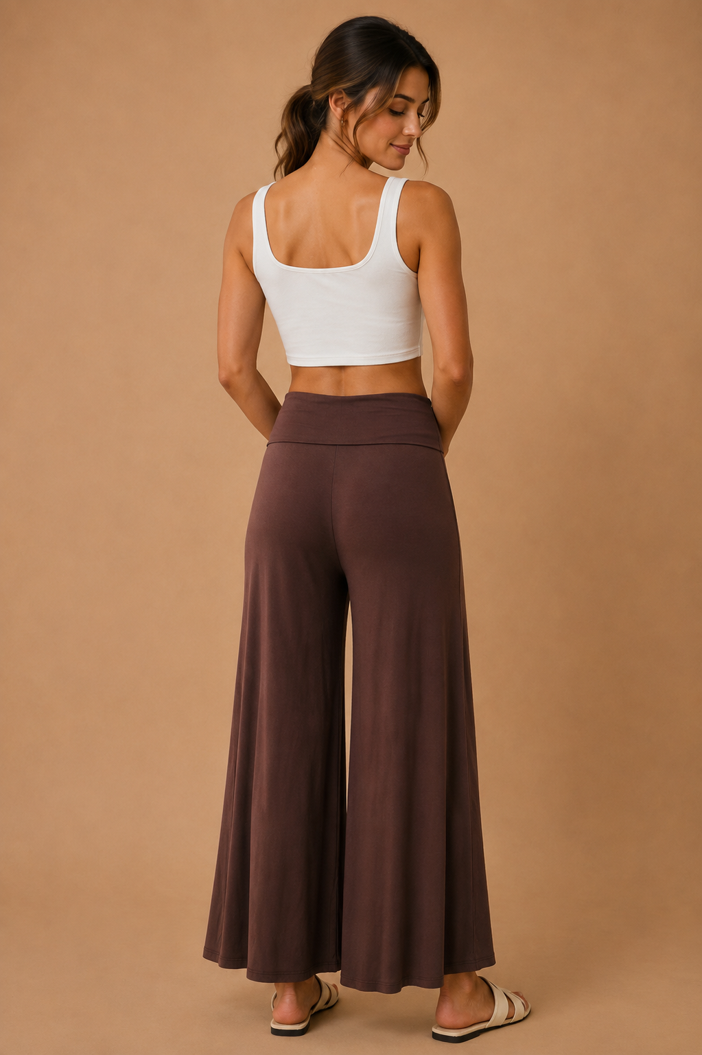 The Jaya Chocolate Palazzo Pants