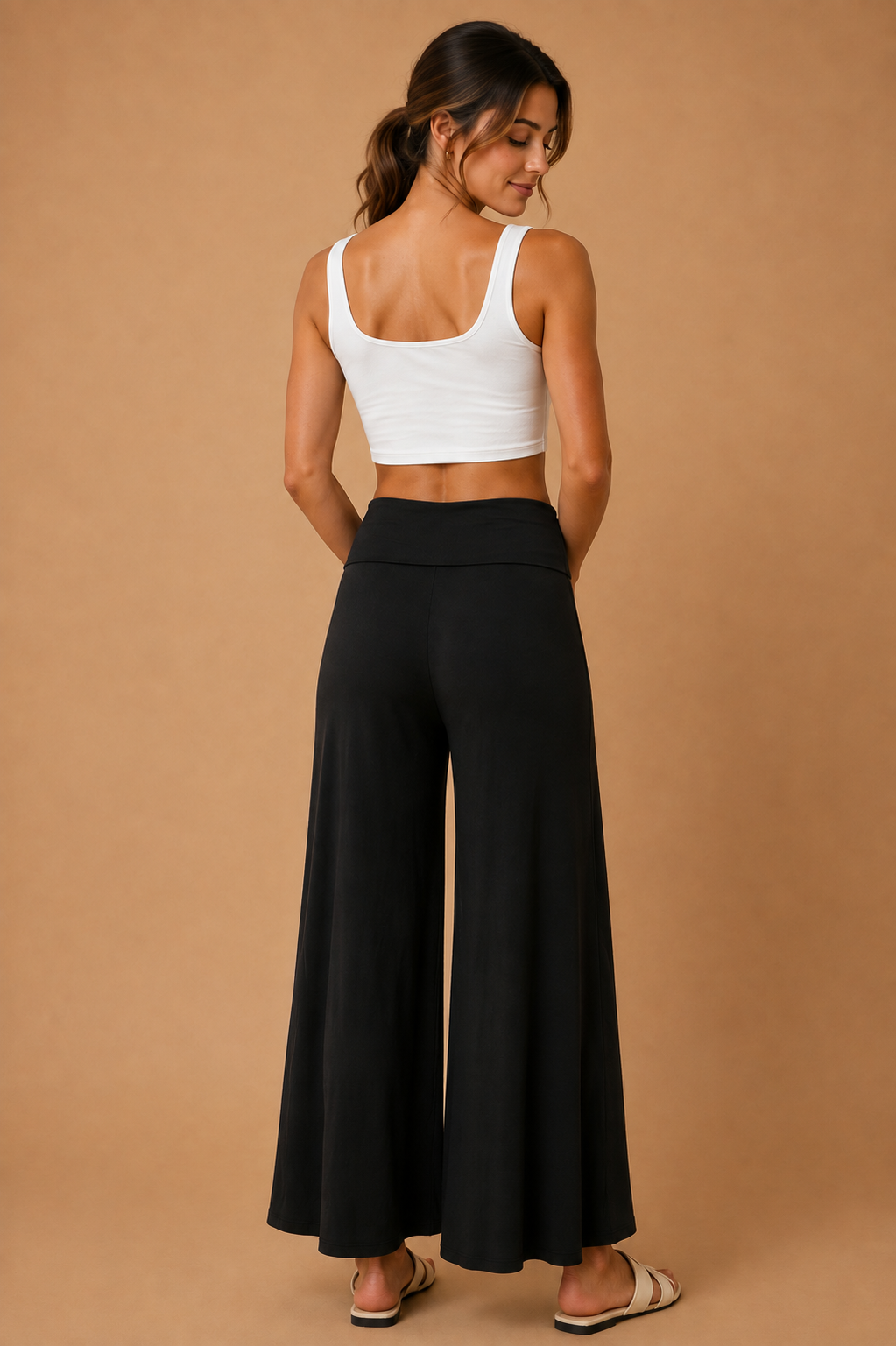 The Jaya Black Palazzo Pants