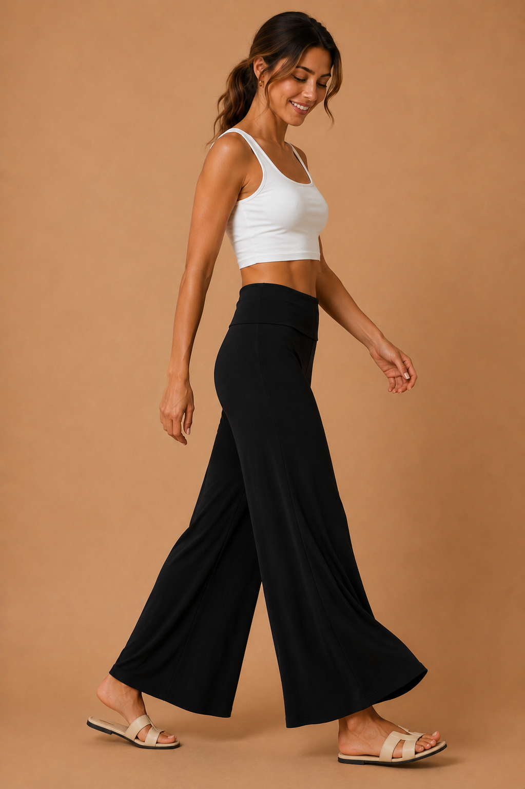 The Jaya Black Palazzo Pants