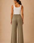 The Kieran Vintage Olive Linen Utility Pants