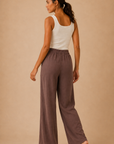 The Kieran Chocolate Linen Utility Pants